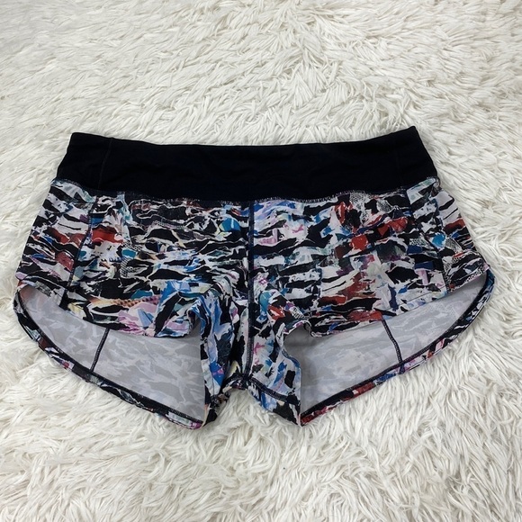 Lululemon Speed Up Short *2.5" Culture Clash Multi Black / Black - Picture 1 of 6